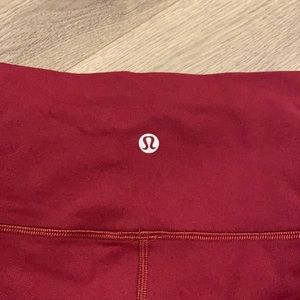S Maroon Lululemon leggings